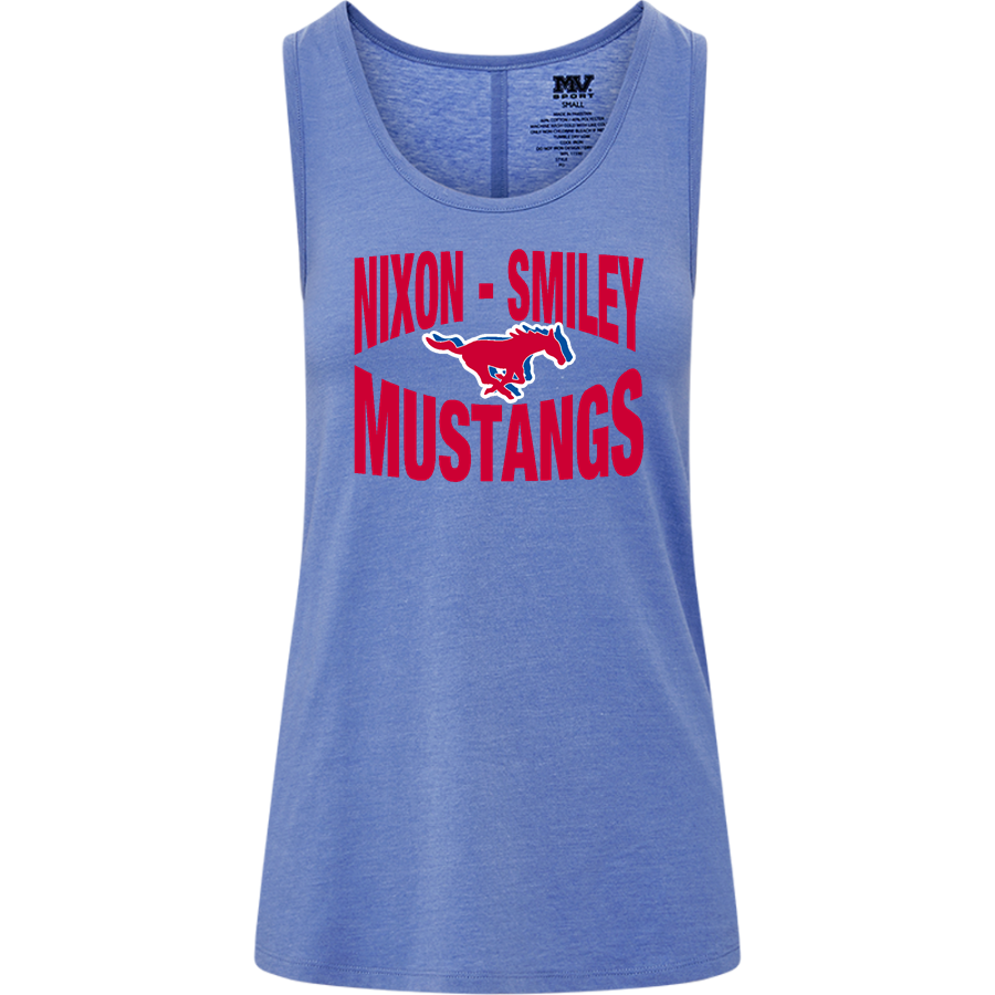 NIXON-SMILEY HIGH SCHOOL MUSTANGS <span class="pdp-name-mascot">NIXON - SMILEY MUSTANGS</span> MV Sport Women's Paris Flowy Tank