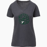 Hockaday School Online Store <span class="pdp-name-mascot">Hockaday</span> MV Sport Women's Vera Ringspun Slub V-Neck Tee Front Thumbnail