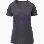 Portland Panthers <span class="pdp-name-mascot">Portland Panthers</span> MV Sport Women's Vera Ringspun Slub V-Neck Tee Front Thumbnail