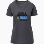 Mississippi Organ Recovery Mississippi Organ Re <span class="pdp-name-mascot">Mississippi Organ Recovery</span> MV Sport Women's Vera Ringspun Slub V-Neck Tee Front Thumbnail