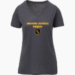 Columbia Christian Knights <span class="pdp-name-mascot">Columbia Christian High School Knights</span> MV Sport Women's Vera Ringspun Slub V-Neck Tee Front Thumbnail