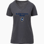 THE COLLEGE OF NEW JERSEY LIONS <span class="pdp-name-mascot">THE COLLEGE OF NEW JERSEY LIONS</span> MV Sport Women's Vera Ringspun Slub V-Neck Tee Front Thumbnail