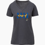 Brawley Union Wildcats <span class="pdp-name-mascot">Brawley Union Wildcats</span> MV Sport Women's Vera Ringspun Slub V-Neck Tee Front Thumbnail