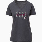 CYPRESS CREEK HIGH SCHOOL BEARS <span class="pdp-name-mascot">CYPRESS CREEK BEARS</span> MV Sport Women's Vera Ringspun Slub V-Neck Tee Front Thumbnail