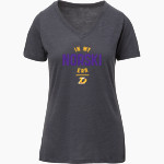 DEFOREST HIGH SCHOOL NORSKIES MV Sport Women's Vera Ringspun Slub V-Neck Tee Front Thumbnail