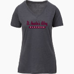 St. Anselm's Abbey Panthers <span class="pdp-name-mascot">Saint Anselm's Abbey Panthers</span> MV Sport Women's Vera Ringspun Slub V-Neck Tee Front Thumbnail