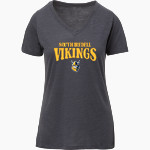South Iredell Vikings <span class="pdp-name-mascot">South Iredell</span> MV Sport Women's Vera Ringspun Slub V-Neck Tee Front Thumbnail