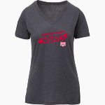Sacred Heart Academy Sharks <span class="pdp-name-mascot">Sacred Heart Academy Sharks</span> MV Sport Women's Vera Ringspun Slub V-Neck Tee Front Thumbnail