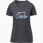 Warren Wilson Owls MV Sport Women's Vera Ringspun Slub V-Neck Tee Front Thumbnail