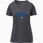 OSHKOSH WEST HIGH SCHOOL WILDCATS <span class="pdp-name-mascot">OSHKOSH WEST WILDCATS</span> MV Sport Women's Vera Ringspun Slub V-Neck Tee Front Thumbnail