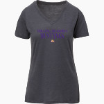 Rolling Meadows Mustangs MV Sport Women's Vera Ringspun Slub V-Neck Tee Front Thumbnail