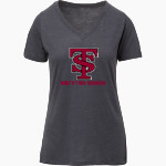 South Troy Dodgers Dodgers <span class="pdp-name-mascot">South Troy Dodgers</span> MV Sport Women's Vera Ringspun Slub V-Neck Tee Front Thumbnail