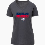 NORTHLAND Pioneers <span class="pdp-name-mascot">NORTHLAND PIONEERS STORE</span> MV Sport Women's Vera Ringspun Slub V-Neck Tee Front Thumbnail