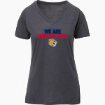Medford Tech Jaguars MV Sport Women's Vera Ringspun Slub V-Neck Tee Front Thumbnail