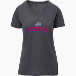 GEORGE WASHINGTON HIGH SCHOOL PATRIOTS <span class="pdp-name-mascot">GEORGE WASHINGTON PATRIOTS</span> MV Sport Women's Vera Ringspun Slub V-Neck Tee Front Thumbnail