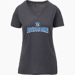 Coxsackie-Athens High School Riverhawks official sideline store <span class="pdp-name-mascot">Coxsackie-Athens Riverhawks</span> MV Sport Women's Vera Ringspun Slub V-Neck Tee Front Thumbnail