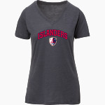 Alameda Soccer Club Islanders <span class="pdp-name-mascot">Alameda Soccer Club Islanders</span> MV Sport Women's Vera Ringspun Slub V-Neck Tee Front Thumbnail