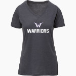 Warrenton Warriors <span class="pdp-name-mascot">Warrenton Warriors</span> MV Sport Women's Vera Ringspun Slub V-Neck Tee Front Thumbnail