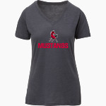 FRONTIER HIGH SCHOOL MUSTANGS <span class="pdp-name-mascot">FRONTIER MUSTANGS</span> MV Sport Women's Vera Ringspun Slub V-Neck Tee Front Thumbnail