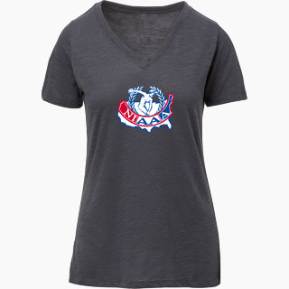 MV Sport Women's Vera Ringspun Slub V-Neck Tee