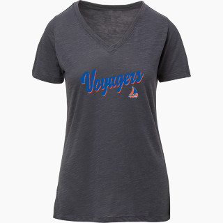 MV Sport Women's Vera Ringspun Slub V-Neck Tee
