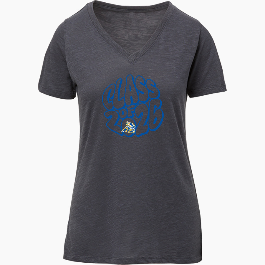 Northern Lebanon Vikings <span class="pdp-name-mascot">Northern Lebanon Elementary School Vikings</span> MV Sport Women's Vera Ringspun Slub V-Neck Tee