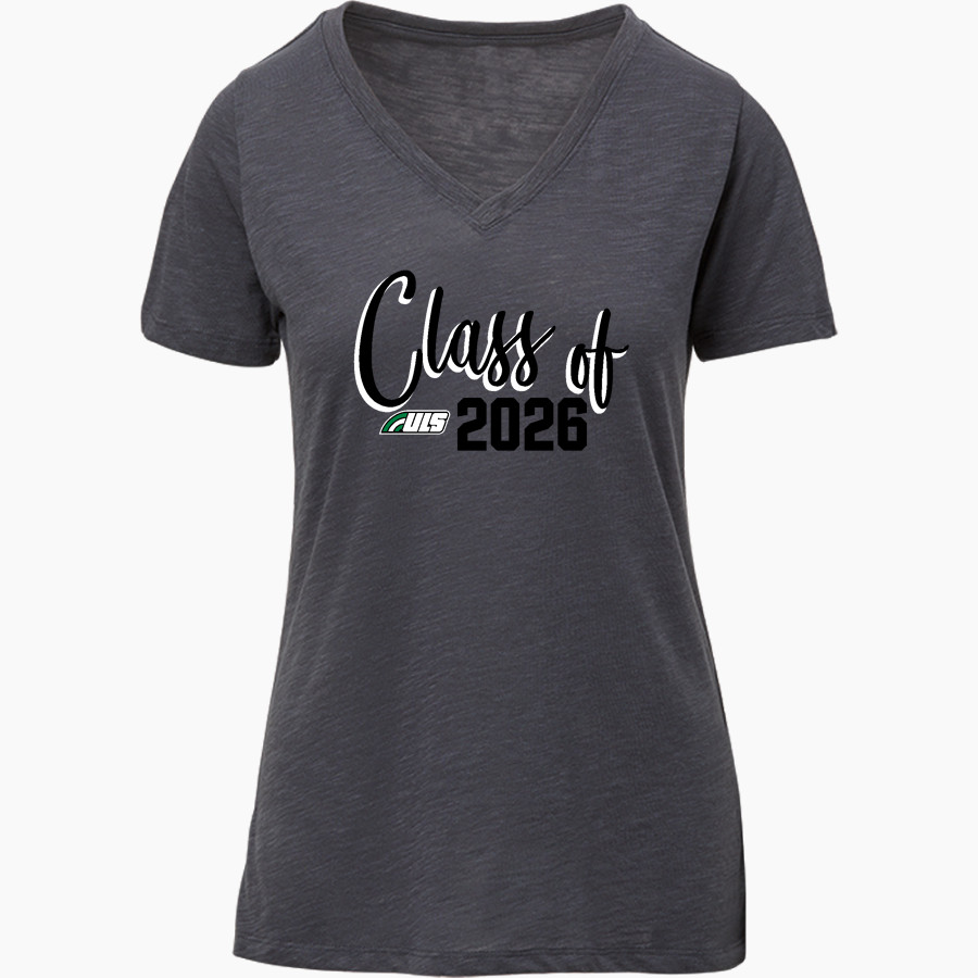 ULS Jr. Bows <span class="pdp-name-mascot">Junior Rainbows</span> MV Sport Women's Vera Ringspun Slub V-Neck Tee