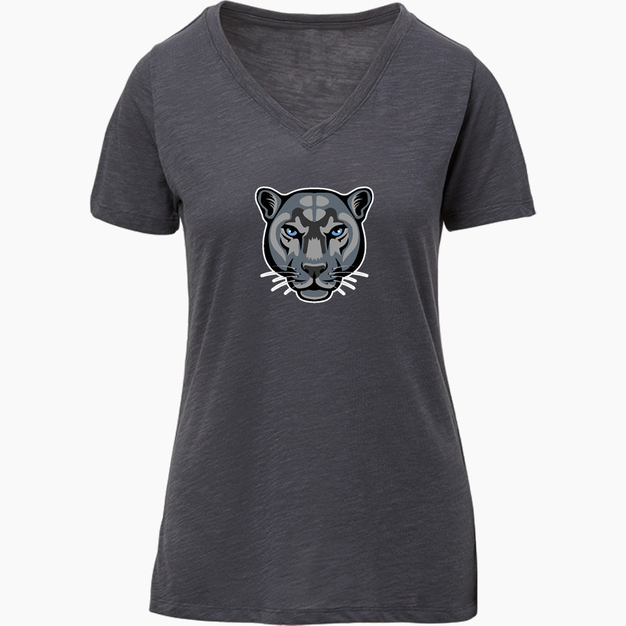 Pearson Panthers <span class="pdp-name-mascot">Pearson School Panthers</span> MV Sport Women's Vera Ringspun Slub V-Neck Tee