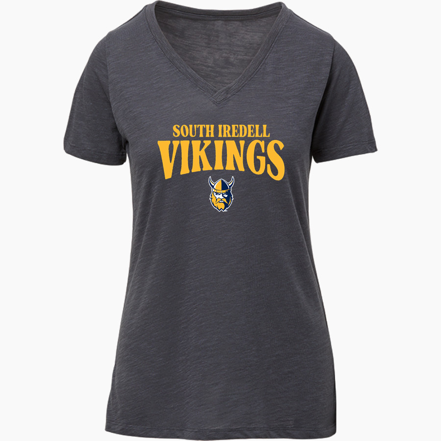 South Iredell Vikings <span class="pdp-name-mascot">South Iredell</span> MV Sport Women's Vera Ringspun Slub V-Neck Tee