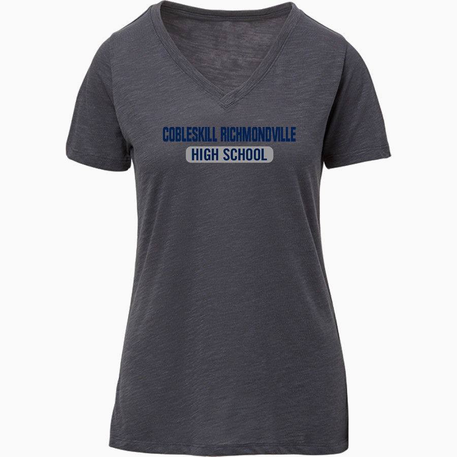 CRCS Bulldogs <span class="pdp-name-mascot">CRHS Bulldogs</span> MV Sport Women's Vera Ringspun Slub V-Neck Tee