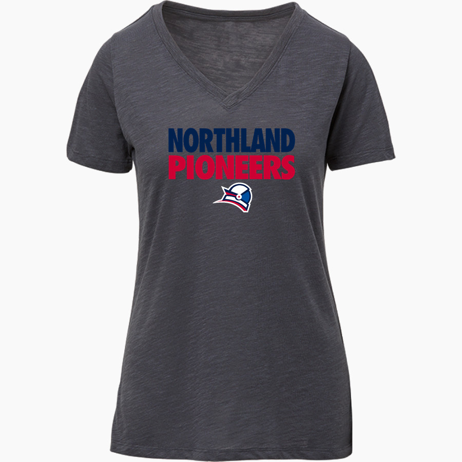 NORTHLAND Pioneers <span class="pdp-name-mascot">NORTHLAND PIONEERS STORE</span> MV Sport Women's Vera Ringspun Slub V-Neck Tee