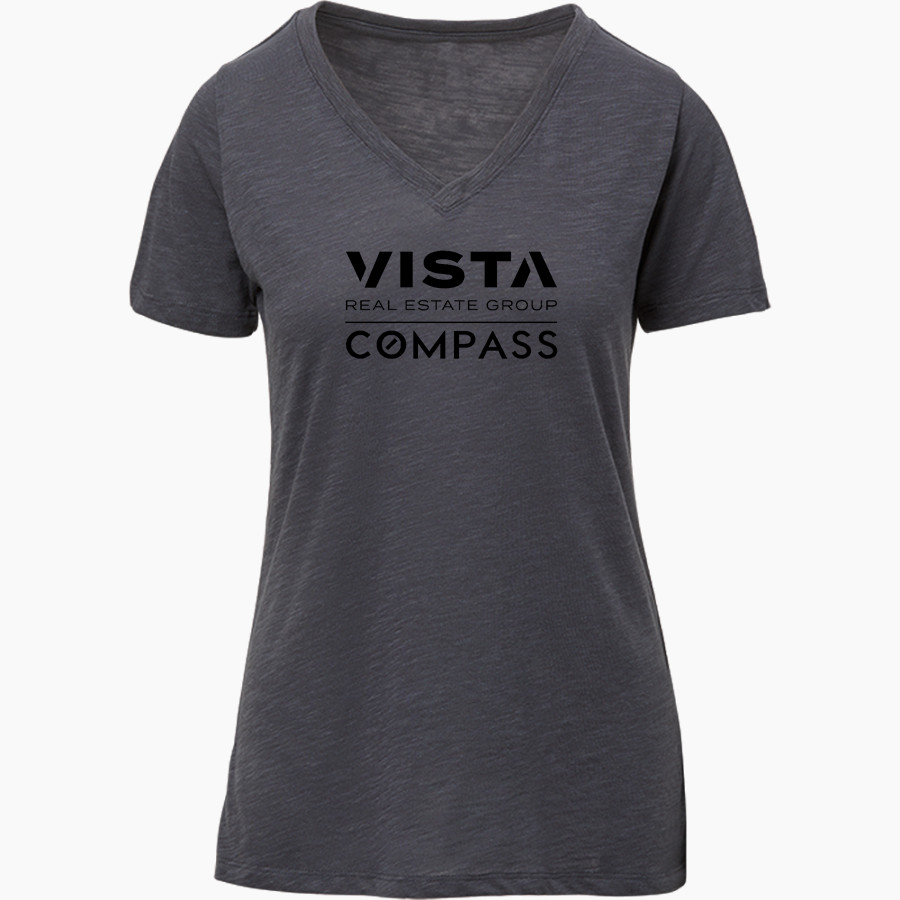 Vista Real Estate Vista Real Estate MV Sport Women's Vera Ringspun Slub V-Neck Tee