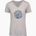 STEM Innovation Academy of the Oranges we rise together <span class="pdp-name-mascot">STEM Phoenix</span> MV Sport Women's Vera Ringspun Slub V-Neck Tee Front Thumbnail