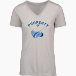 Gulf Stream Stingrays MV Sport Women's Vera Ringspun Slub V-Neck Tee Front Thumbnail