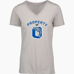 OCRACOKE SCHOOL DOLPHINS <span class="pdp-name-mascot">OCRACOKE DOLPHINS</span> MV Sport Women's Vera Ringspun Slub V-Neck Tee Front Thumbnail