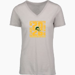 St. Martin of Tours Spartans MV Sport Women's Vera Ringspun Slub V-Neck Tee Front Thumbnail