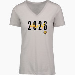 Dutton Tigers <span class="pdp-name-mascot">Dutton Tigers</span> MV Sport Women's Vera Ringspun Slub V-Neck Tee Front Thumbnail