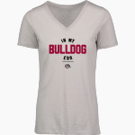 North Valley Bulldogs <span class="pdp-name-mascot">North Valley Baptist School Bulldogs</span> MV Sport Women's Vera Ringspun Slub V-Neck Tee Front Thumbnail