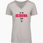 Benedictine University Mesa Redhawks MV Sport Women's Vera Ringspun Slub V-Neck Tee Front Thumbnail