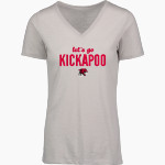 KICKAPOO HIGH SCHOOL PANTHERS <span class="pdp-name-mascot">KICKAPOO AREA PANTHERS</span> MV Sport Women's Vera Ringspun Slub V-Neck Tee Front Thumbnail