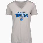Olympic Trojans <span class="pdp-name-mascot">Olympic Trojans</span> MV Sport Women's Vera Ringspun Slub V-Neck Tee Front Thumbnail