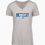 DETROIT HIGH SCHOOL EAGLES <span class="pdp-name-mascot">DETROIT EAGLES</span> MV Sport Women's Vera Ringspun Slub V-Neck Tee Front Thumbnail