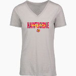 HAWTHORNE HIGH SCHOOL COUGARS <span class="pdp-name-mascot">HAWTHORNE COUGARS</span> MV Sport Women's Vera Ringspun Slub V-Neck Tee Front Thumbnail