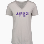 LAWRENCE HIGH SCHOOL TIGERS <span class="pdp-name-mascot">LAWRENCE TIGERS</span> MV Sport Women's Vera Ringspun Slub V-Neck Tee Front Thumbnail