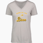 BEACHWOOD HIGH SCHOOL BISON <span class="pdp-name-mascot">BEACHWOOD BISON</span> MV Sport Women's Vera Ringspun Slub V-Neck Tee Front Thumbnail