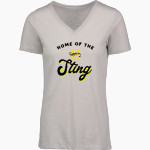 Hutchison Sting MV Sport Women's Vera Ringspun Slub V-Neck Tee Front Thumbnail