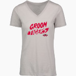 GROOM HIGH SCHOOL TIGERS <span class="pdp-name-mascot">GROOM TIGERS</span> MV Sport Women's Vera Ringspun Slub V-Neck Tee Front Thumbnail