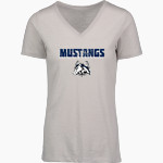 Martinsville Mustangs Mustangs <span class="pdp-name-mascot">Martinsville Mustangs</span> MV Sport Women's Vera Ringspun Slub V-Neck Tee Front Thumbnail