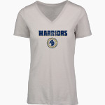 Cross Lanes Christian Warriors <span class="pdp-name-mascot">Cross Lanes Christian Warriors</span> MV Sport Women's Vera Ringspun Slub V-Neck Tee Front Thumbnail