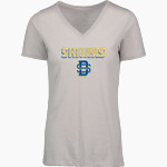 Divine Savior Academy Sharks <span class="pdp-name-mascot">Divine Savior Sharks</span> MV Sport Women's Vera Ringspun Slub V-Neck Tee Front Thumbnail